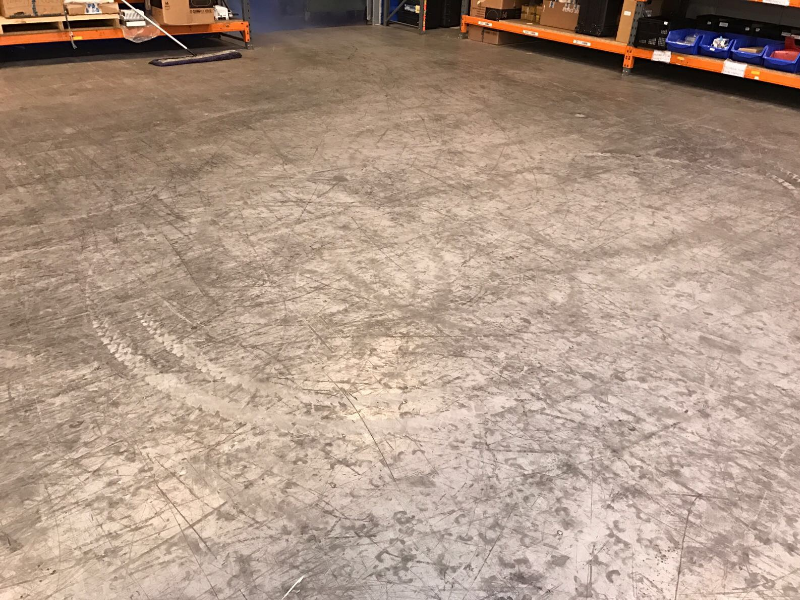 Betonvloer voor reiniging